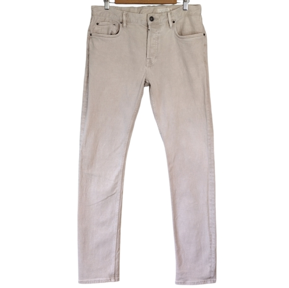 All Saints Rex Men's Denim High Rise Fly Button Dress Jeans Size W32 L32 - Picture 1 of 16